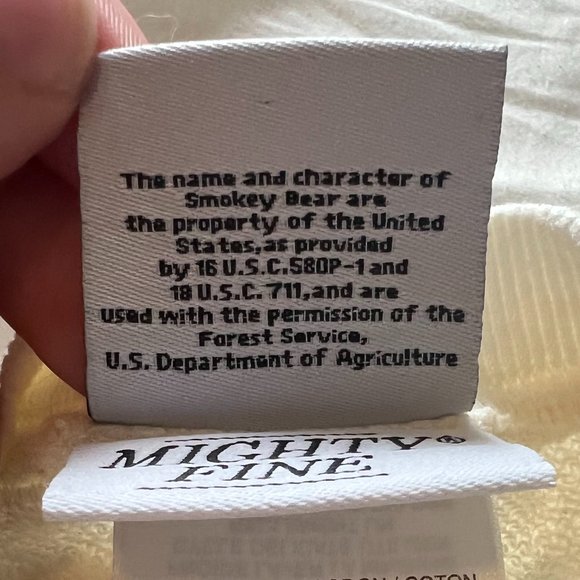 Smokey Bear Only You Crewneck Sweatshirt - Picture 5 of 6